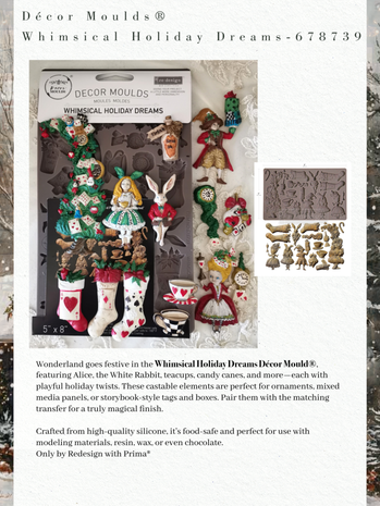 Re-Design Whimsical Holiday Dreams 5x8 Inch Decor Moulds (678739)