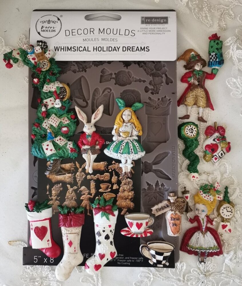 Re-Design Whimsical Holiday Dreams 5x8 Inch Decor Moulds (678739)
