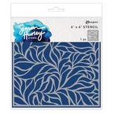 Simon Hurley Create Lush Leaves 6x6 Inch Masking Stencils (HUS91738)