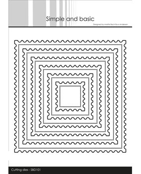 Simple and Basic Stamp Square Metal Dies (SBD101)