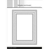 Simple and Basic Card Base Rectangle with Inlay Metal Dies (SBD104)