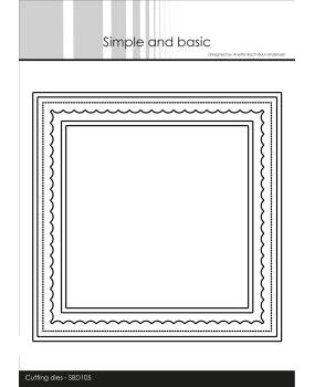 Simple and Basic Card Base Square with Inlay Metal Dies (SBD105)