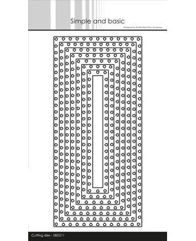 Simple and Basic Heart Framed Slimcard Metal Dies (SBD211)