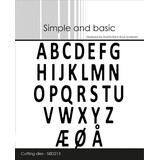 Simple and Basic Mini Alphabet Upper Case Metal Dies (SBD213)