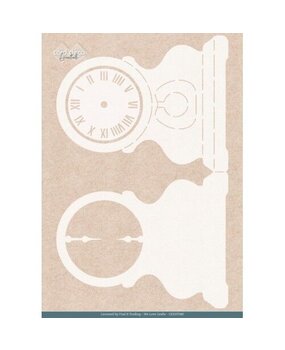 Card Deco Folding Card Stencil Timeless Clock Card (CDEST080)