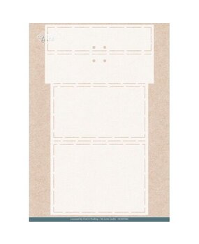 Card Deco Folding Card Stencil Golden Present (CDEST082)