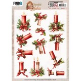 Berrie's Beauties Timeless Christmas 3D Push Out Timeless Candle (SB11046)