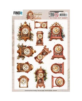 Berrie's Beauties Timeless Christmas 3D Push Out Timeless Clock (SB11048) Berrie's Beauties Timeless Christmas 3D Push Out Timeless Clock (SB11048)
