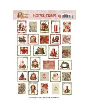 Berrie's Beauties Timeless Christmas Push Out Postage Stamp (SB11077)