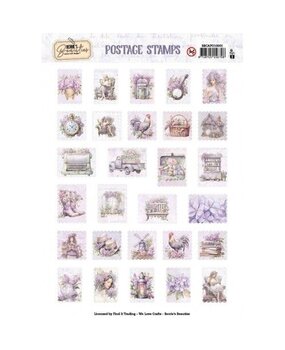 Berrie's Beauties Lovely Lilacs Push Out Postage Stamps (BBCAPO10001)