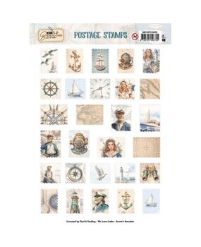 Berrie's Beauties Nautical Breeze Push Out Postage Stamps (BBCAPO10002) Berrie's Beauties Nautical Breeze Push Out Postage Stamps (BBCAPO10002)