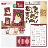 Find It Trading 3D and Do 3D Velvet Cards A6 Christmas Greetings (3DVC10013)