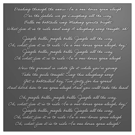 Vaessen Creative Embossing Folder Jingle Bells (3625-0115) Vaessen Creative Embossing Folder Jingle Bells (3625-0115)