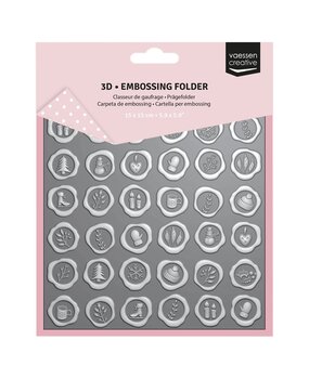 Vaessen Creative Embossing Folder Wax Zegels (3625-0116) Vaessen Creative Embossing Folder Wax Zegels (3625-0116)