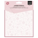 Vaessen Creative Layered Stencils Bloemen & Sterren (3625-0119)