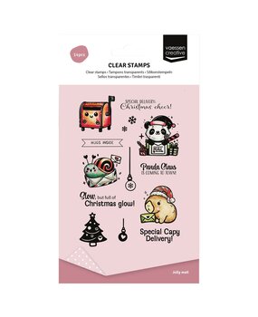 Vaessen Creative Clear Stamps Panda Claus (3625-0121)