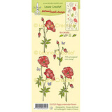 Leane Creatief Poppy Watercolor Flower Clear Stamps (55.9525)
