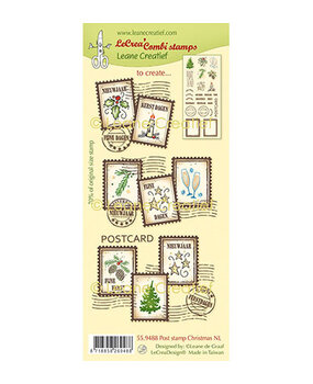 Leane Creatief Post Stamp Christmas Clear Stamps (55.9488)