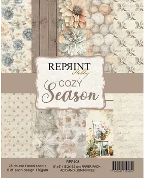 Reprint Cozy Season 6x6 Inch Paper Pack (RPP108) Reprint Cozy Season 6x6 Inch Paper Pack (RPP108)