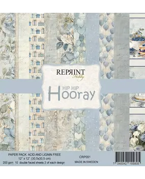 Reprint Hip Hip Hooray 12x12 Inch Paper Pack (CRP091) Reprint Hip Hip Hooray 12x12 Inch Paper Pack (CRP091)