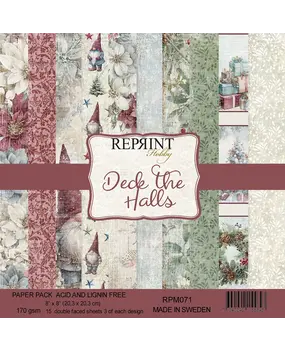 Reprint Deck the Halls 8x8 Inch Paper Pack (RPM071)