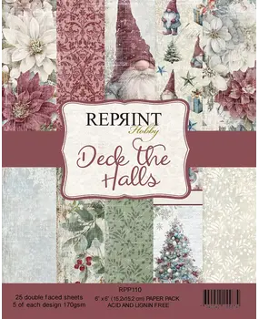 Reprint Deck the Halls 6x6 Inch Paper Pack (RPP110) Reprint Deck the Halls 6x6 Inch Paper Pack (RPP110)
