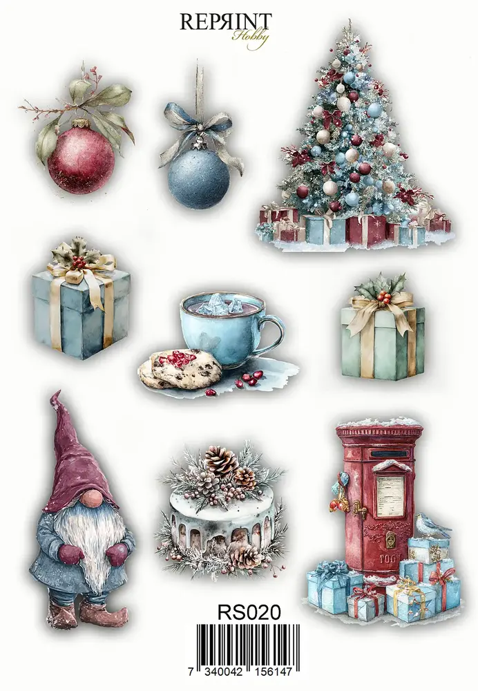 Reprint Deck the Halls Stickers (RS020)