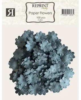 Reprint Paper Flowers Blue (FL001) Reprint Paper Flowers Blue (FL001)