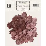 Reprint Paper Flowers Burgundy (FL003)