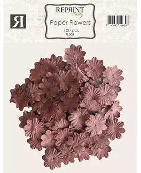 Reprint Paper Flowers Burgundy (FL003) Reprint Paper Flowers Burgundy (FL003)