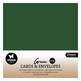 Studio Light Consumables 6x6 Inch Cards & Envelopes Christmas Green (SL-CO-CE18)
