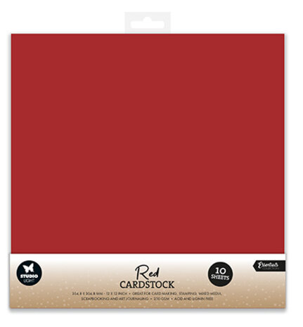 Studio Light Cardstock 12x12 Inch Christmas Red (10pcs) (SL-CO-PS60) Studio Light Cardstock 12x12 Inch Christmas Red (10pcs) (SL-CO-PS60)