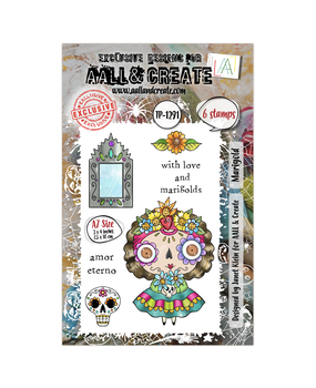 AALL and Create Clear Stamp Set A7 Marigold (AALL-TP-1291)