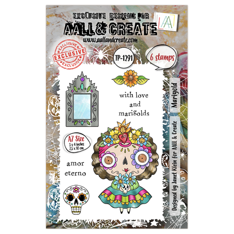 AALL and Create Clear Stamp Set A7 Marigold (AALL-TP-1291) AALL and Create Clear Stamp Set A7 Marigold (AALL-TP-1291)