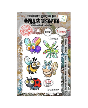 AALL and Create Clear Stamp Set A7 Creepy Crawlies (AALL-TP-1301)