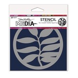 Dina Wakley MEdia Masking Stencil A Frond Coaster (MDS84907)