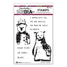 Dina Wakley MEdia PRE-ORDER Cling Stamps Regal Bears (MDR89865) Dina Wakley MEdia PRE-ORDER Cling Stamps Regal Bears (MDR89865)