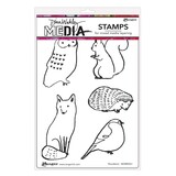 Dina Wakley MEdia Cling Stamps Woodland (MDR89261)