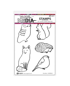 Dina Wakley MEdia Cling Stamps Woodland (MDR89261) Dina Wakley MEdia Cling Stamps Woodland (MDR89261)