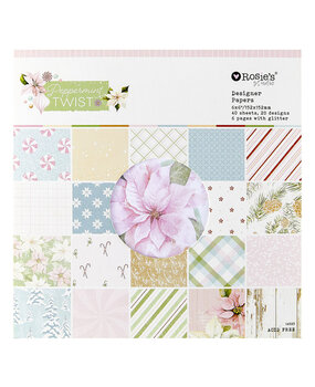 Spellbinders Peppermint Twist 6x6 Inch Paper Pad (169083) Spellbinders Peppermint Twist 6x6 Inch Paper Pad (169083)
