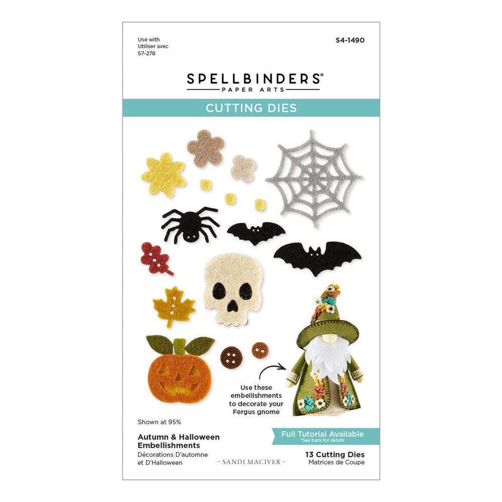 Spellbinders 3D Felt Décor Fergus Die Bundle (BD-0991) Spellbinders 3D Felt Décor Fergus Die Bundle (BD-0991)