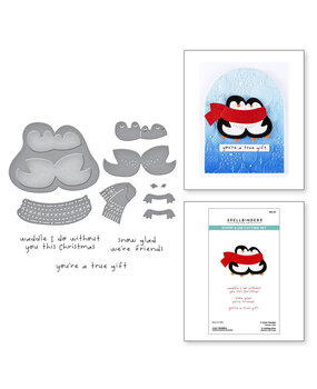 Spellbinders Merry Mischief Cozy Waddles Stamp & Die Set (SDS-210) Spellbinders Merry Mischief Cozy Waddles Stamp & Die Set (SDS-210)