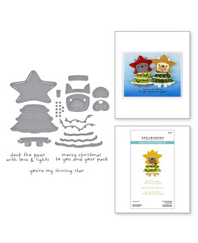 Spellbinders Merry Mischief Deck the Paws Stamp & Die Set (SDS-211) Spellbinders Merry Mischief Deck the Paws Stamp & Die Set (SDS-211)