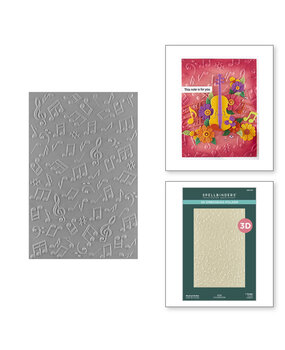 Spellbinders Bibi's Musical Notes Musical Notes 3D Embossing Folder (E3D-133) Spellbinders Bibi's Musical Notes Musical Notes 3D Embossing Folder (E3D-133)