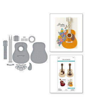 Spellbinders Bibi's Musical Notes Majestic Guitar Dies (S6-254) Spellbinders Bibi's Musical Notes Majestic Guitar Dies (S6-254)