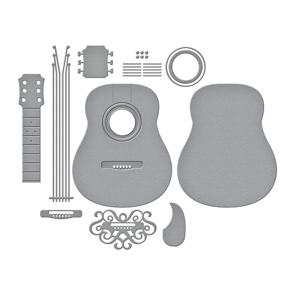 Spellbinders Bibi's Musical Notes Majestic Guitar Dies (S6-254) Spellbinders Bibi's Musical Notes Majestic Guitar Dies (S6-254)