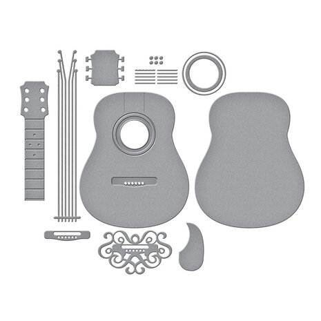 Spellbinders Bibi's Musical Notes Majestic Guitar Dies (S6-254) Spellbinders Bibi's Musical Notes Majestic Guitar Dies (S6-254)