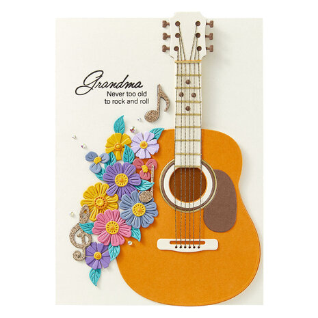 Spellbinders Bibi's Musical Notes Majestic Guitar Dies (S6-254) Spellbinders Bibi's Musical Notes Majestic Guitar Dies (S6-254)