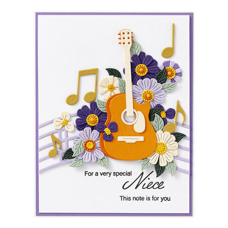 Spellbinders Bibi's Musical Notes Mini Guitar Dies (S3-551) Spellbinders Bibi's Musical Notes Mini Guitar Dies (S3-551)