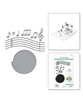Spellbinders Bibi's Musical Notes Musical Notes & Stave Pop-Up Dies (S5-687) Spellbinders Bibi's Musical Notes Musical Notes & Stave Pop-Up Dies (S5-687)